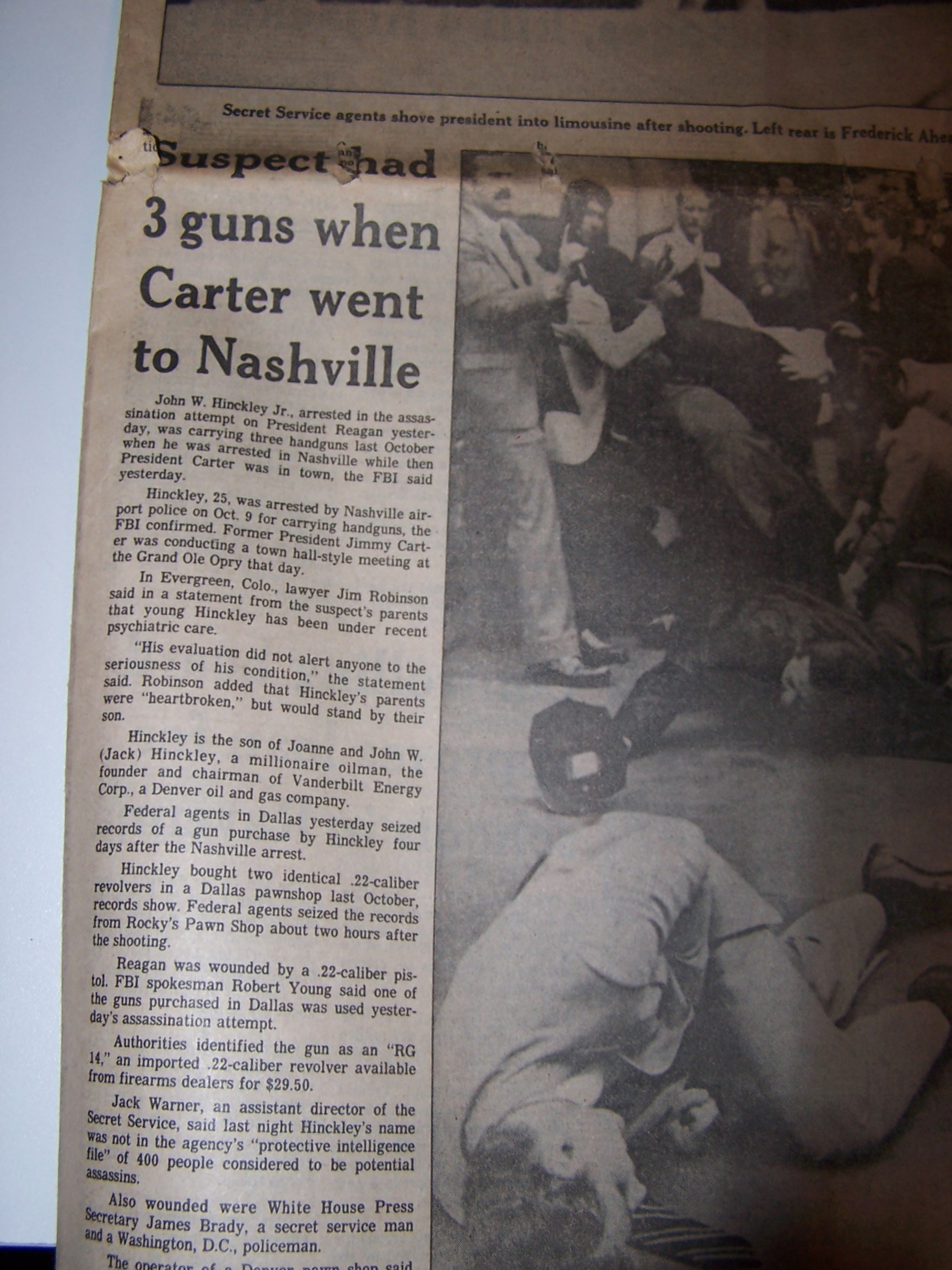 Image 5 of Gunman Wounds Reagan, 1981, Cleveland Plain Dealer