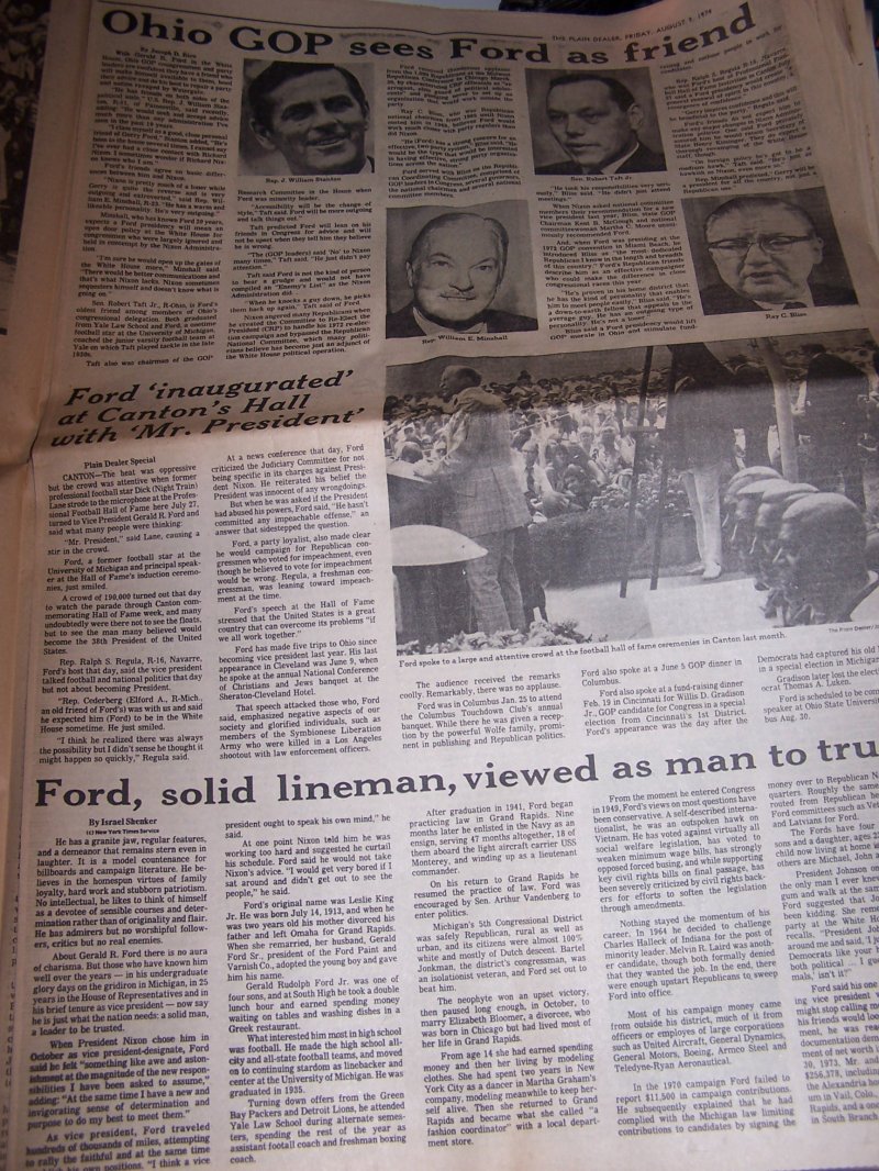 Image 7 of Nixon Resigns, Ford Takes Oath, 1974 Cleveland Plain Dealer