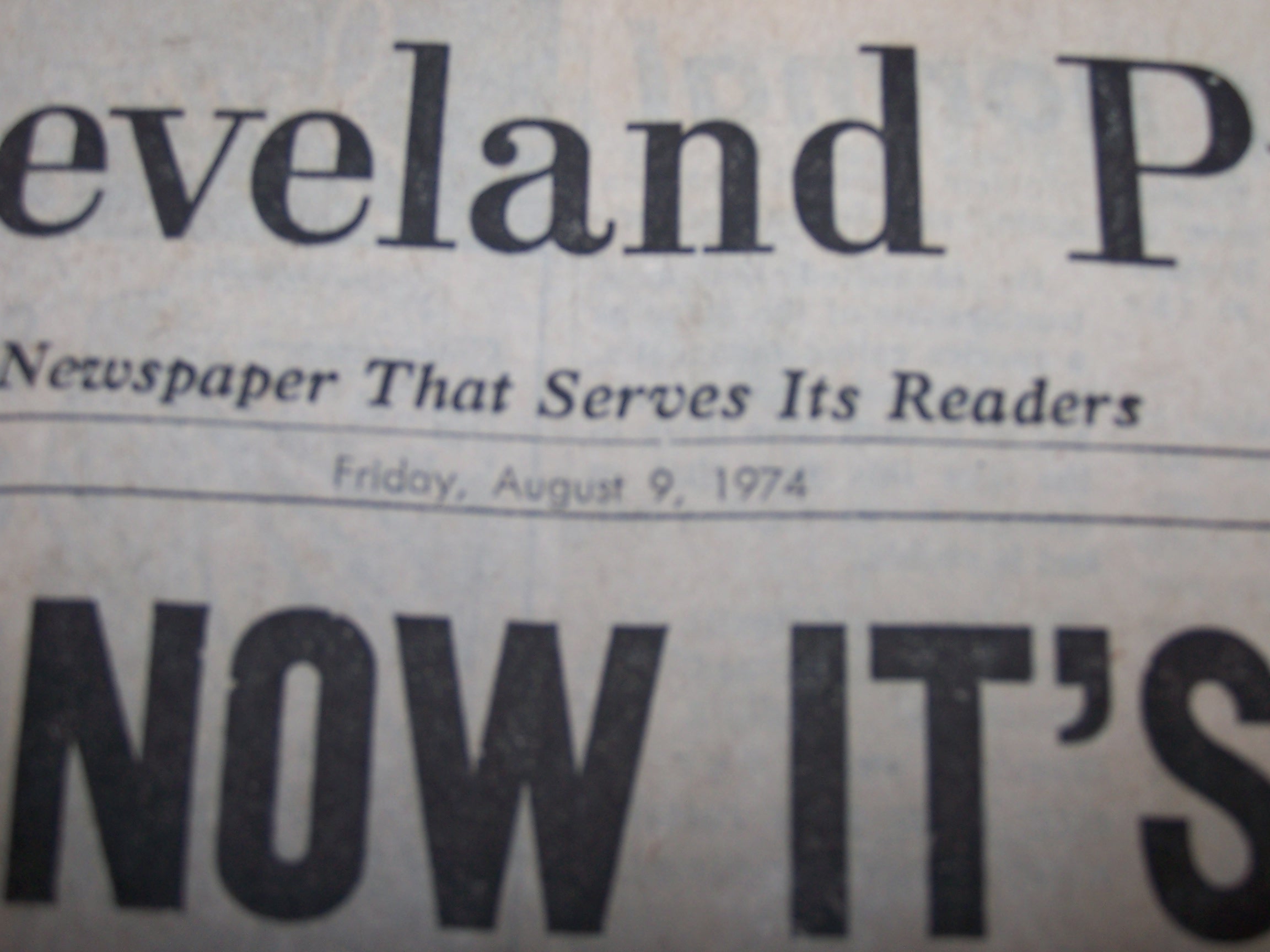 Image 2 of Nixon Resigns, Ford Steps Up, 1974, Cleveland Press