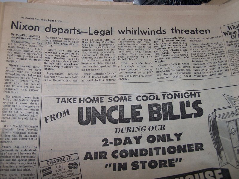 Image 6 of Nixon Resigns, Ford Steps Up, 1974, Cleveland Press