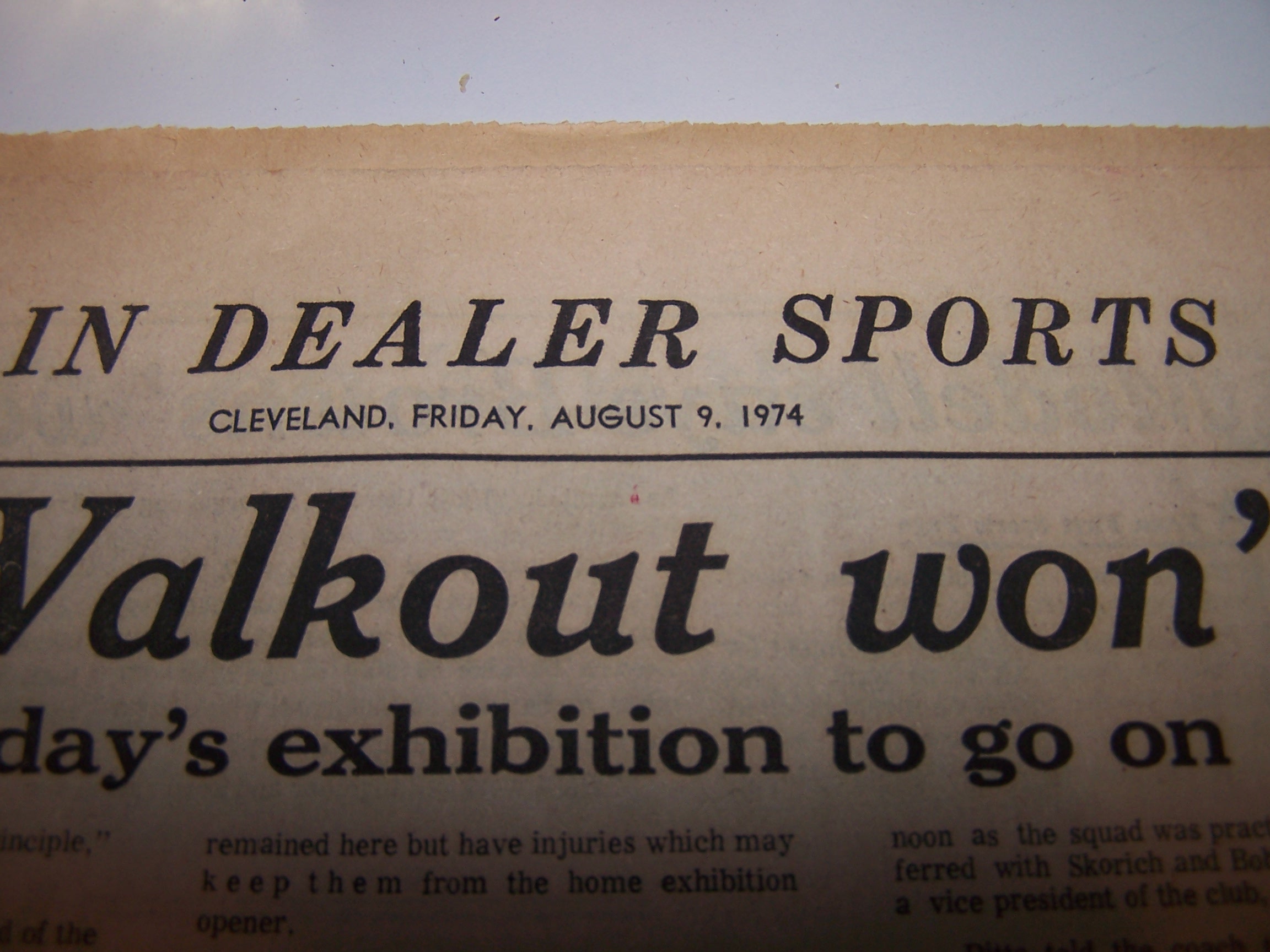 Image 1 of Cleveland Browns Football Team Walkout, 1974, Cleveland Plain Dealer