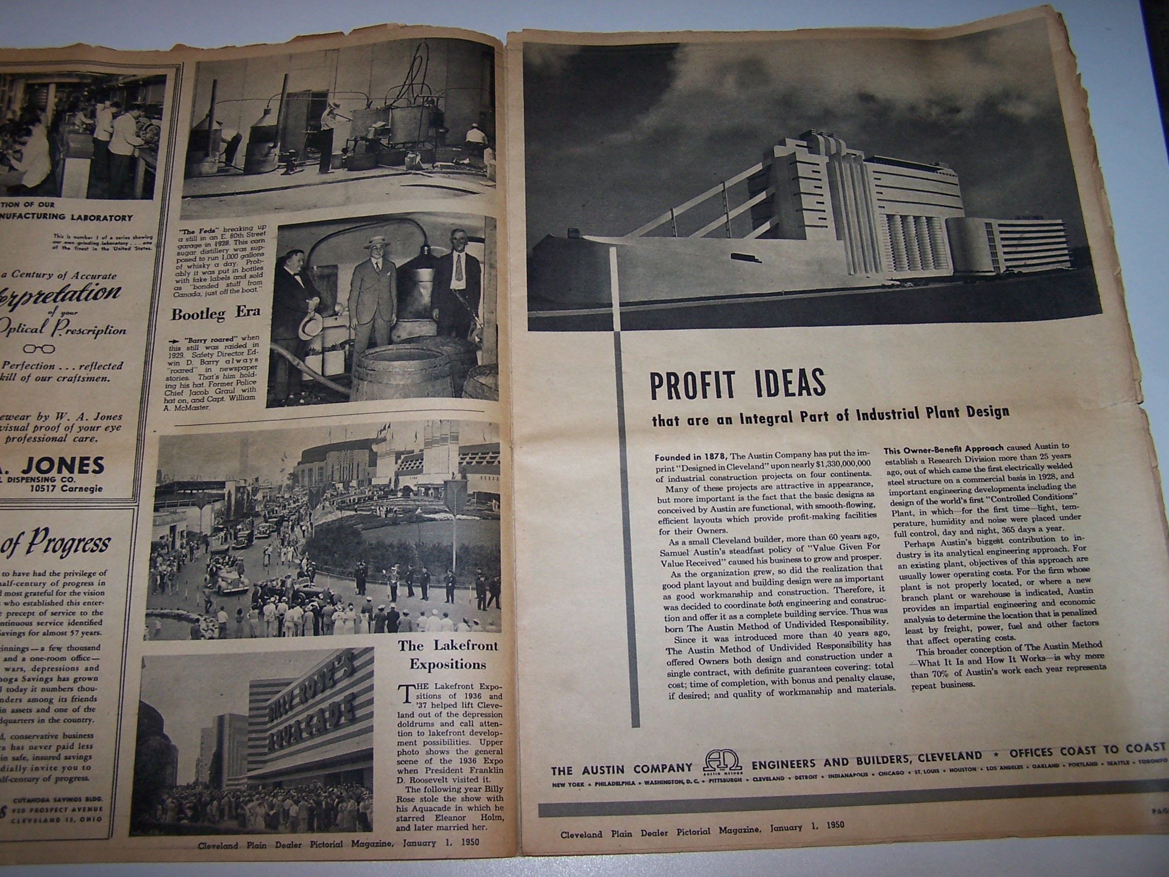 Image 1 of Mid Century Edition Pictorial Magazine, 1950, Cleveland Plain Dealer