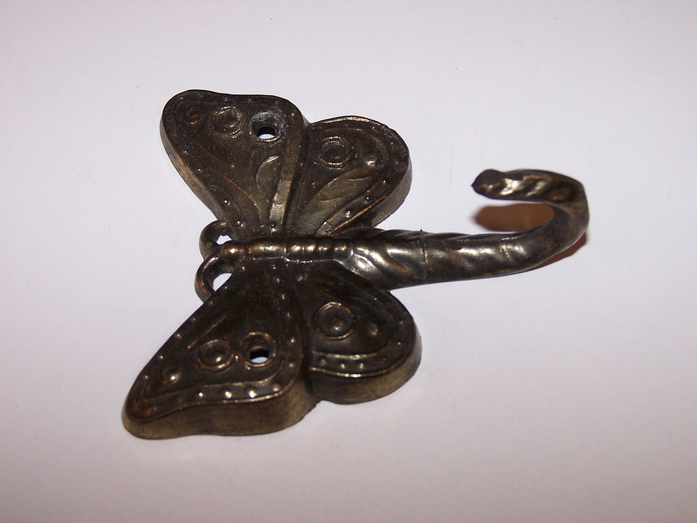 Butterfly Hook, Brass, Detailed