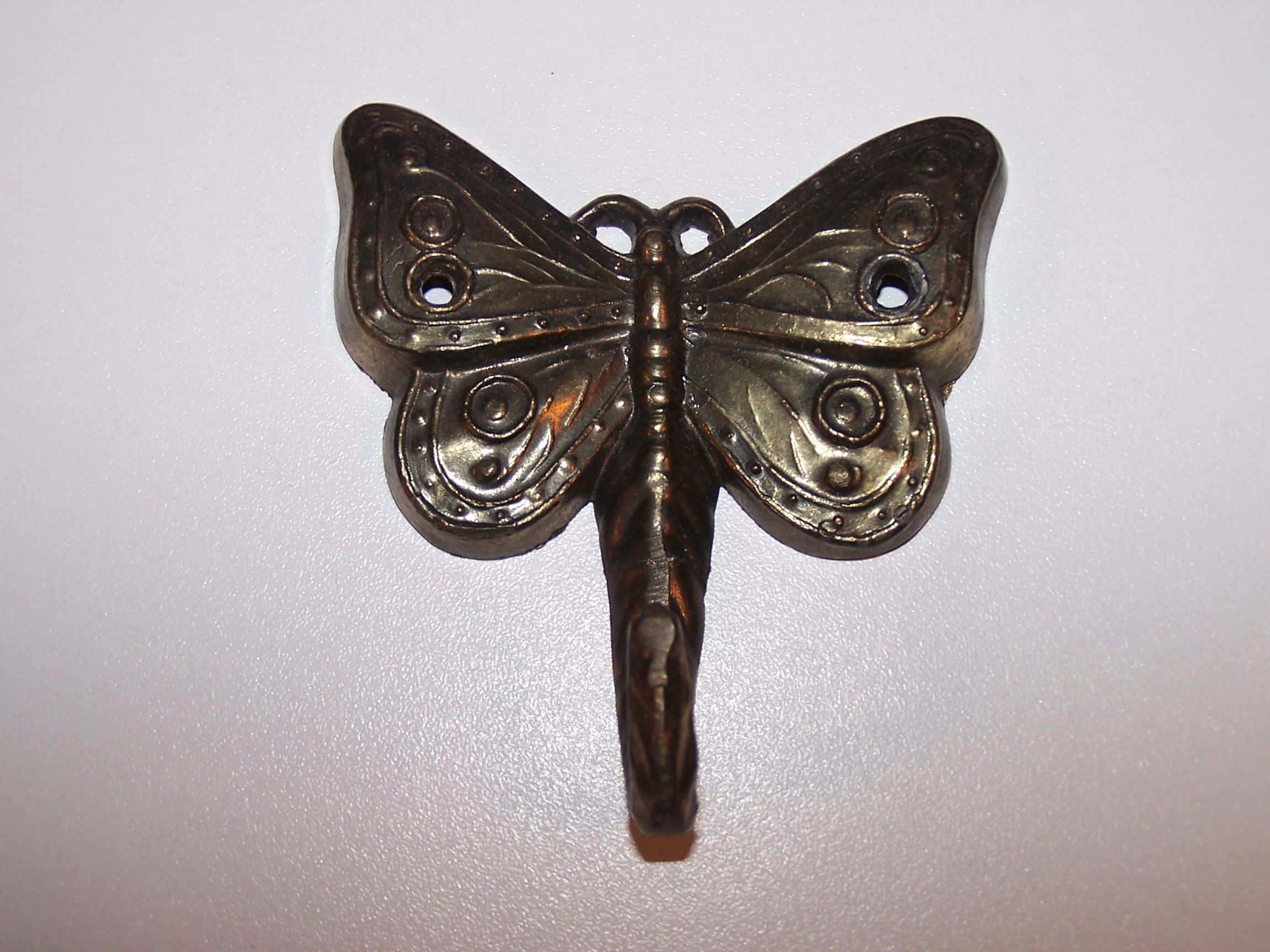 Image 1 of Butterfly Hook, Brass, Detailed