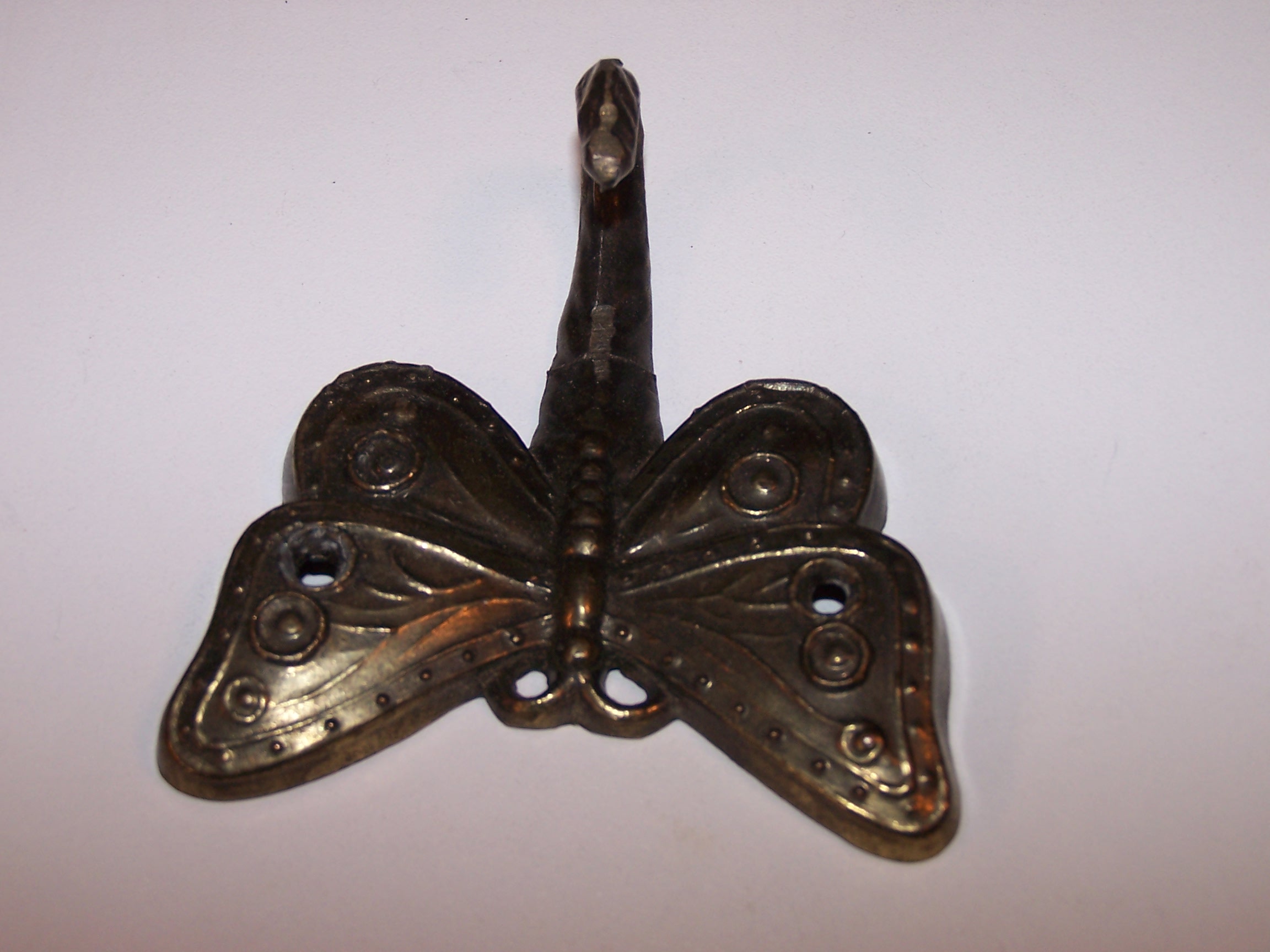 Image 3 of Butterfly Hook, Brass, Detailed