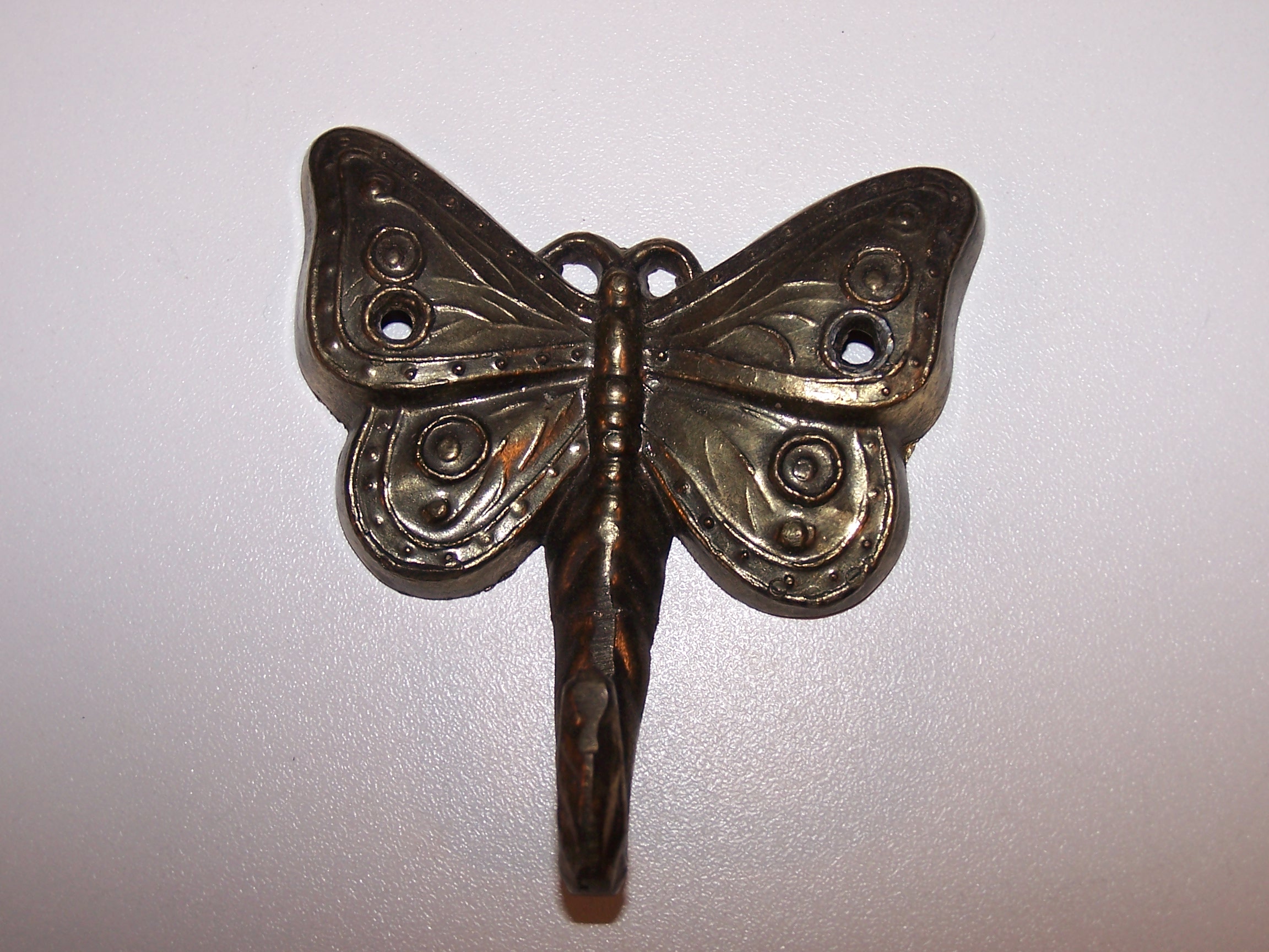 Butterfly Hook, Brass, Detailed