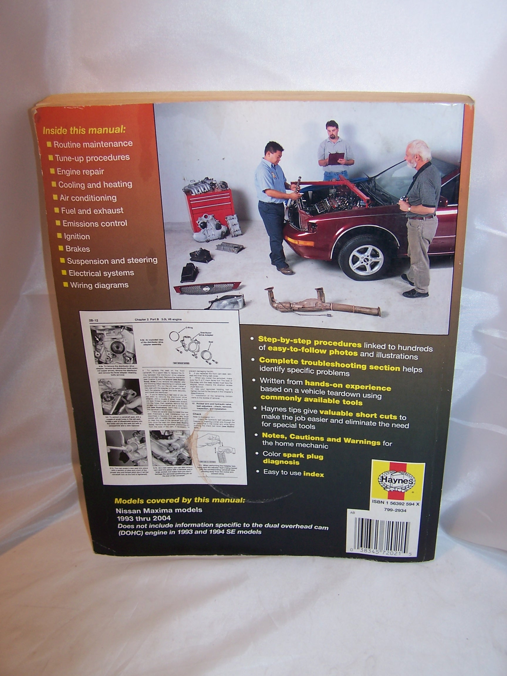 Image 5 of Haynes Nissan Maxima, 1993 to 2004, Repair Manual