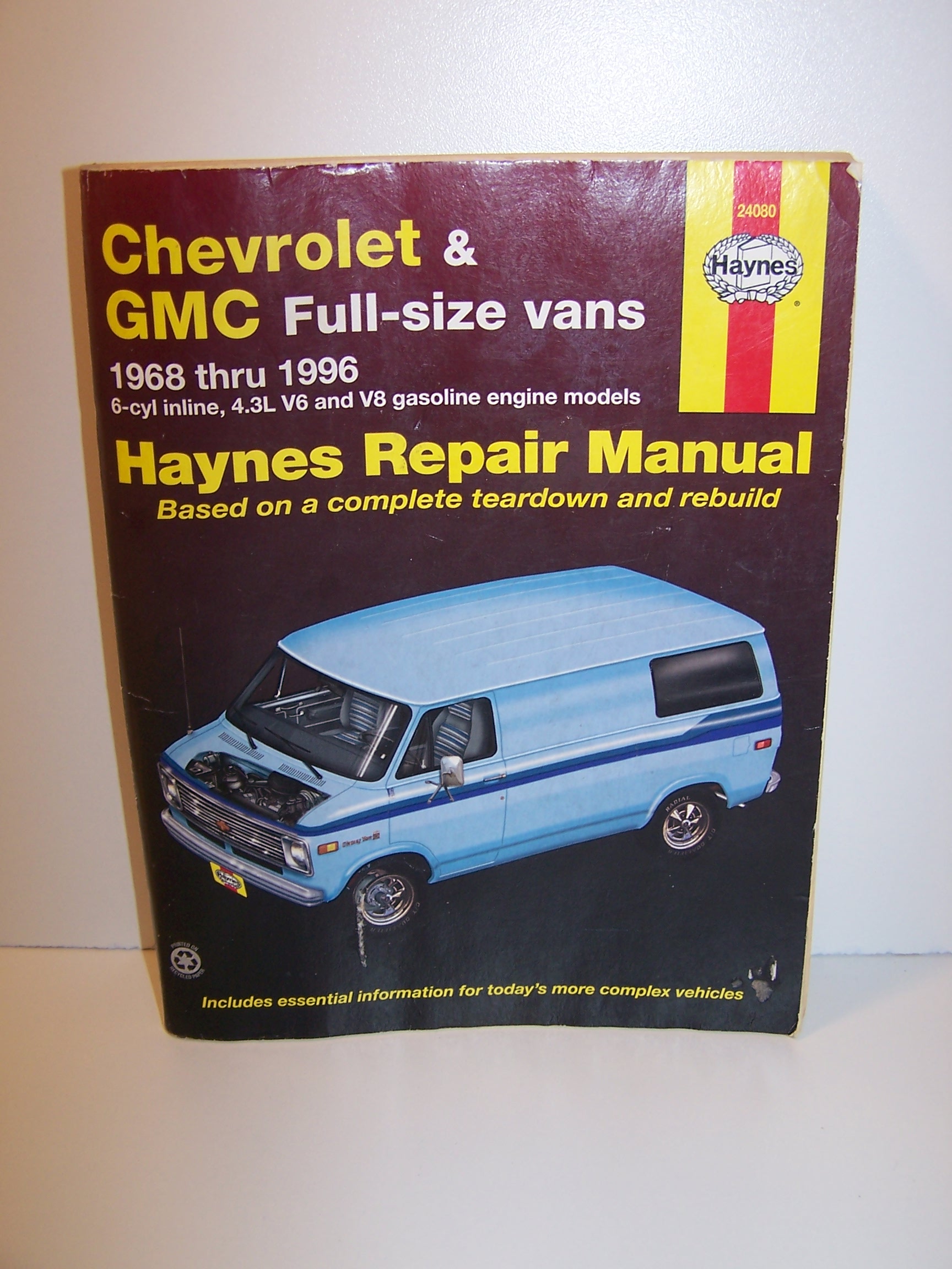 Haynes Chevrolet, GMC Full Size Van Repair Manual, 1968 to 1996