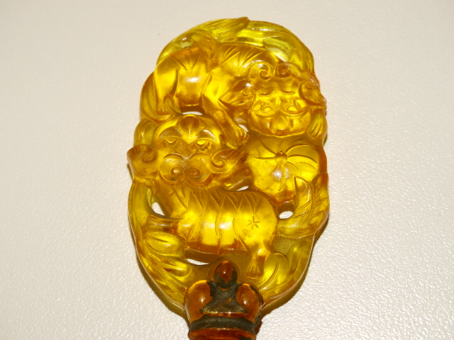 Shih Tzu Dog Lamp Finial, Chinese Style Vintage