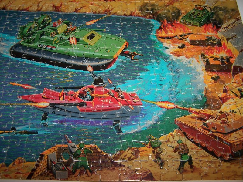 GI Joe Puzzle, Battle 4 Mural Puzzle, 221 Pieces, 1985
