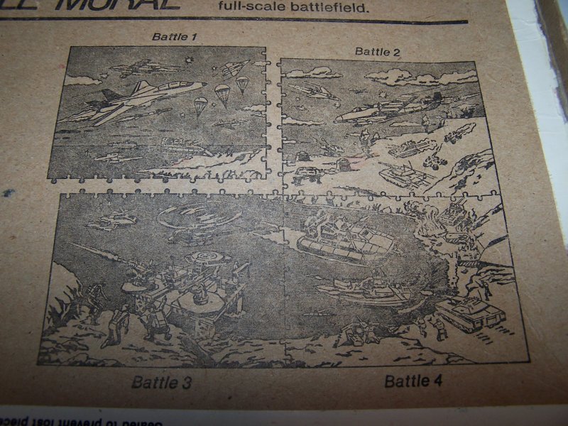 Image 3 of GI Joe Puzzle, Battle 4 Mural Puzzle, 221 Pieces, 1985