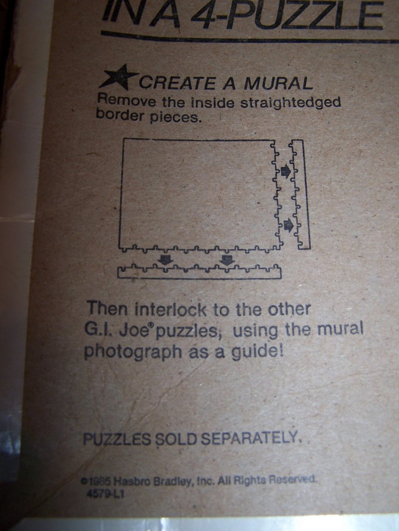 Image 4 of GI Joe Puzzle, Battle 4 Mural Puzzle, 221 Pieces, 1985