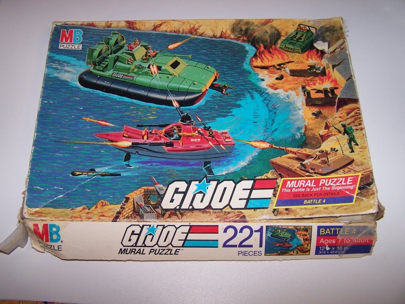 GI Joe Puzzle, Battle 4 Mural Puzzle, 221 Pieces, 1985