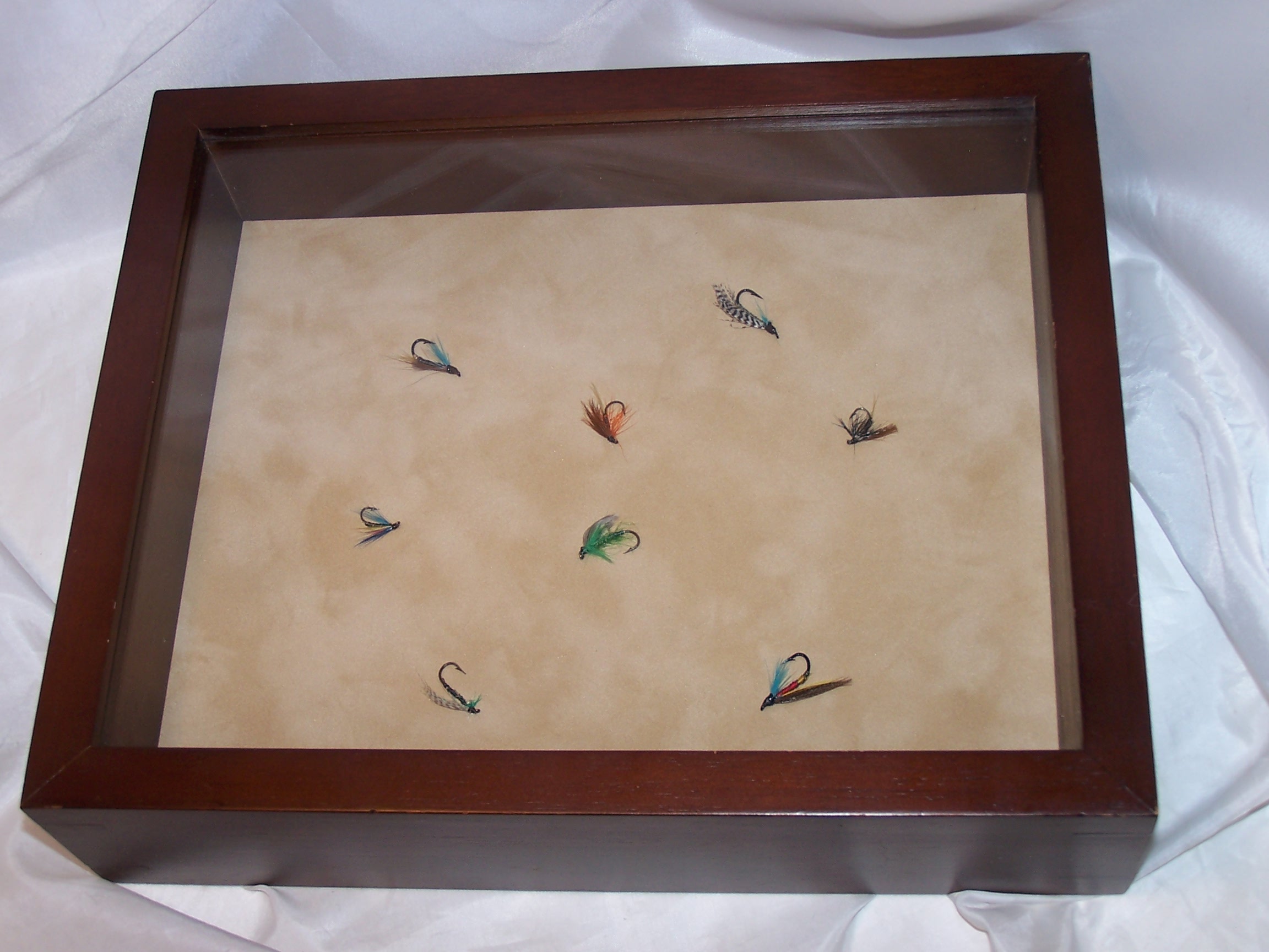 Fly Fishing Lures in Display Frame