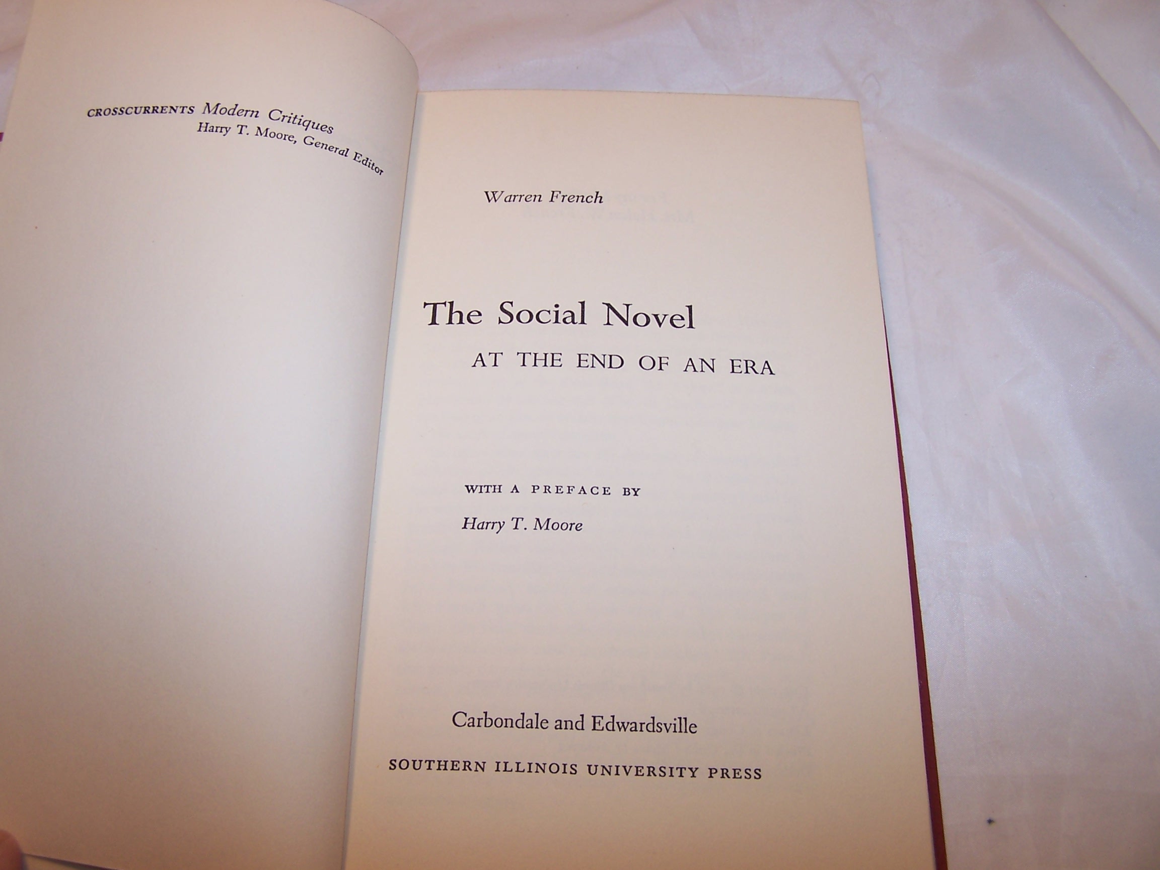 Image 1 of Social Novel at the End of an Era, Warren French, 1966