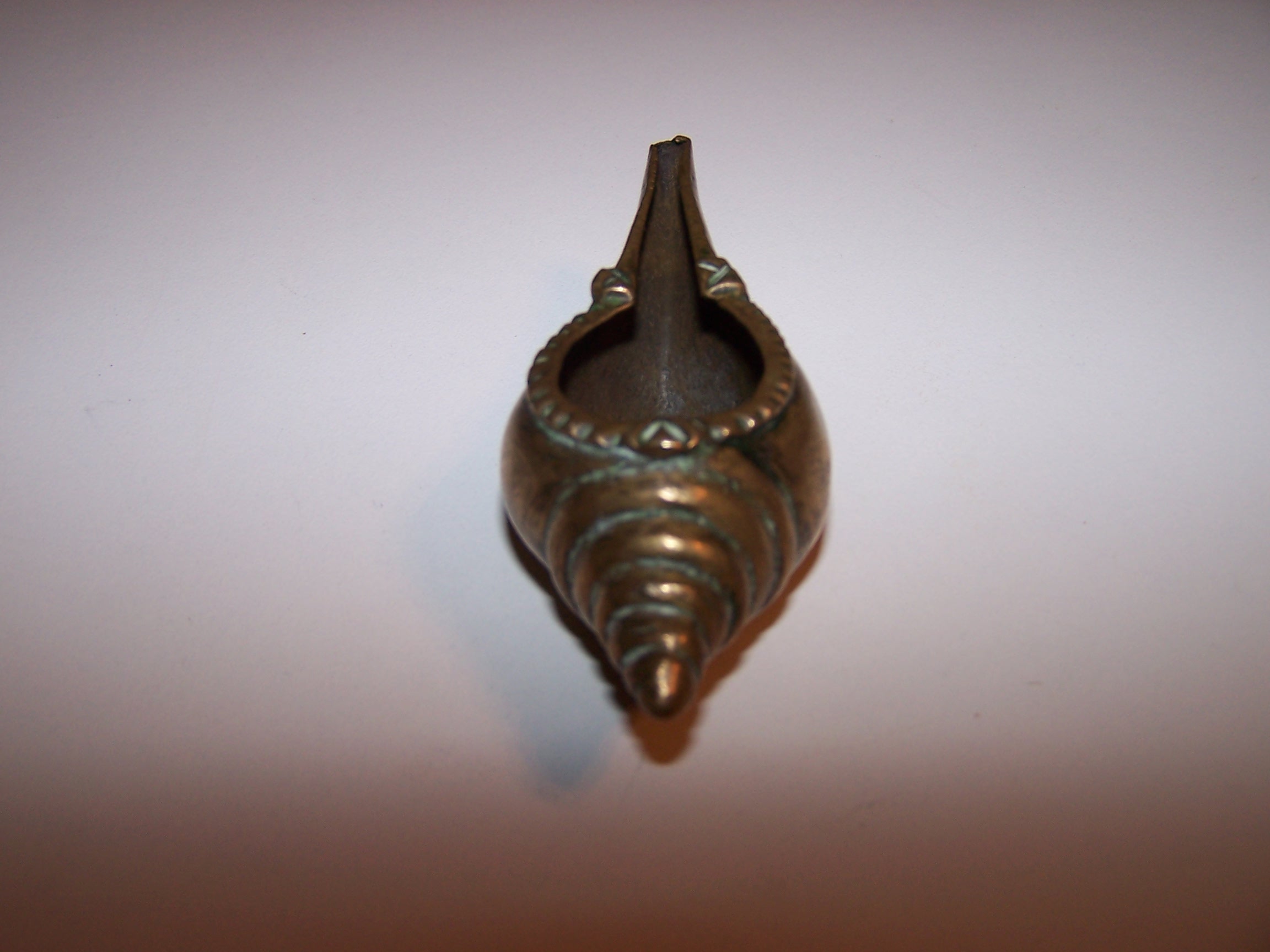 Image 2 of Toothpick Holder Seashell Brass