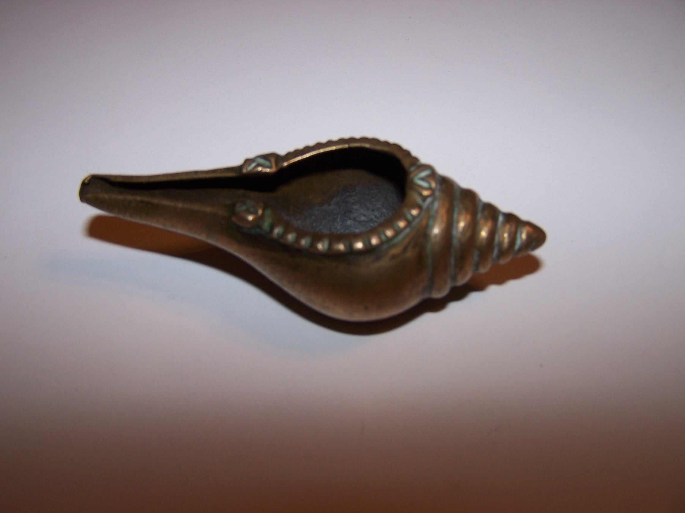 Image 3 of Toothpick Holder Seashell Brass
