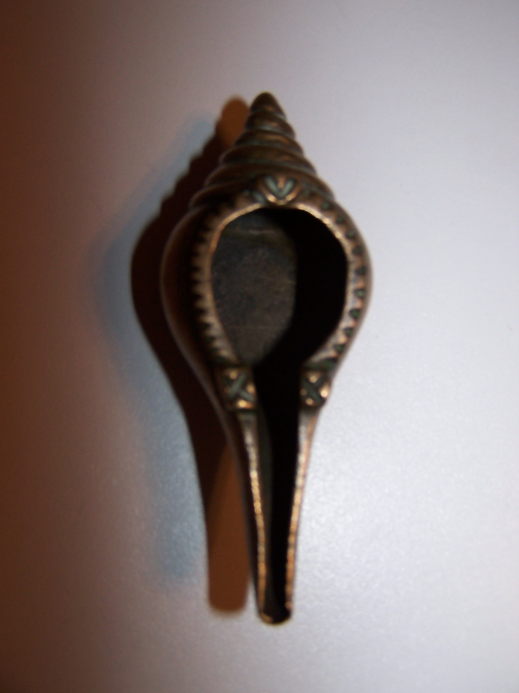 Image 6 of Toothpick Holder Seashell Brass