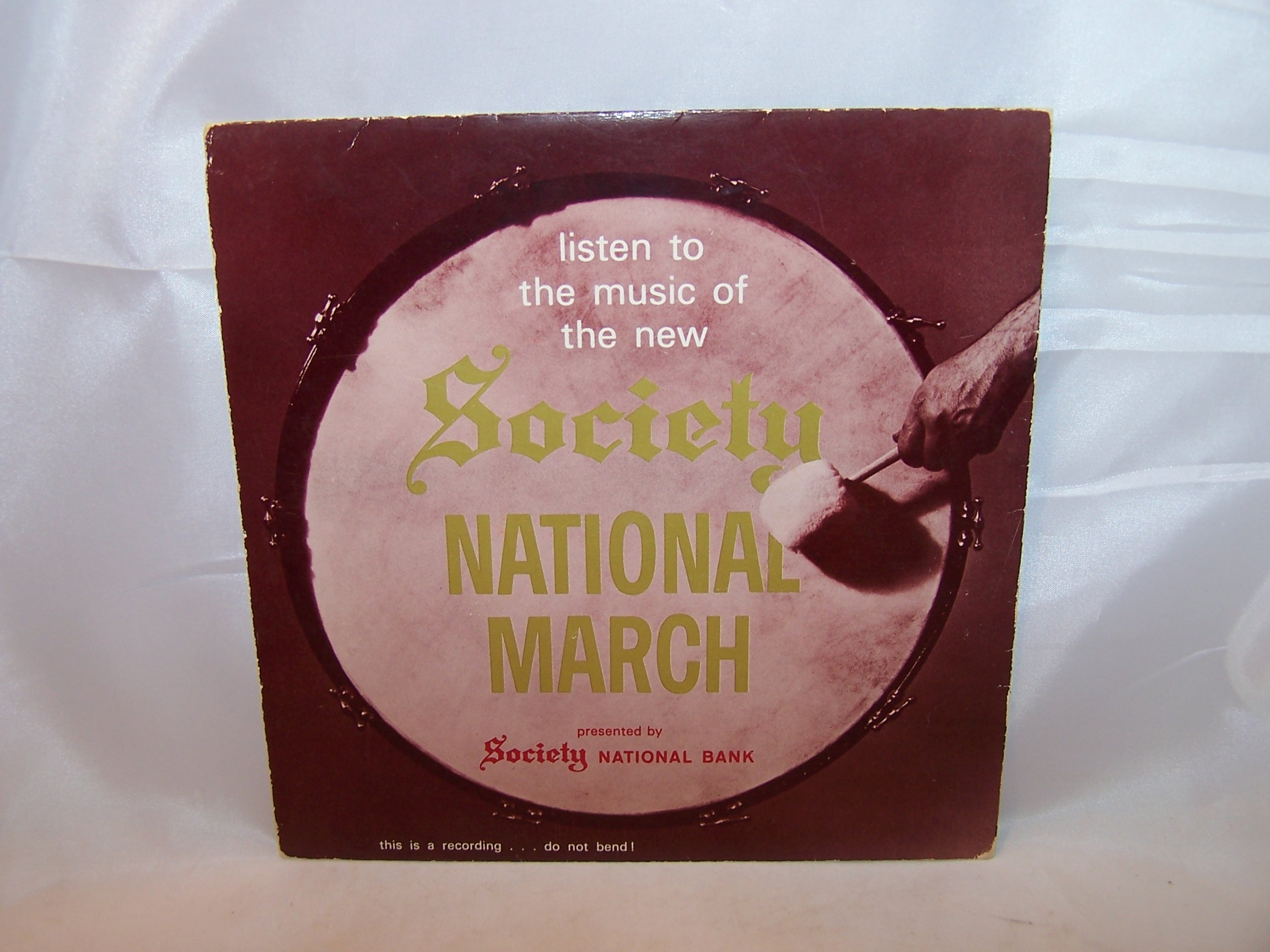 Image 1 of Society National Bank Music Record, Advertising, Record Sleeve Only