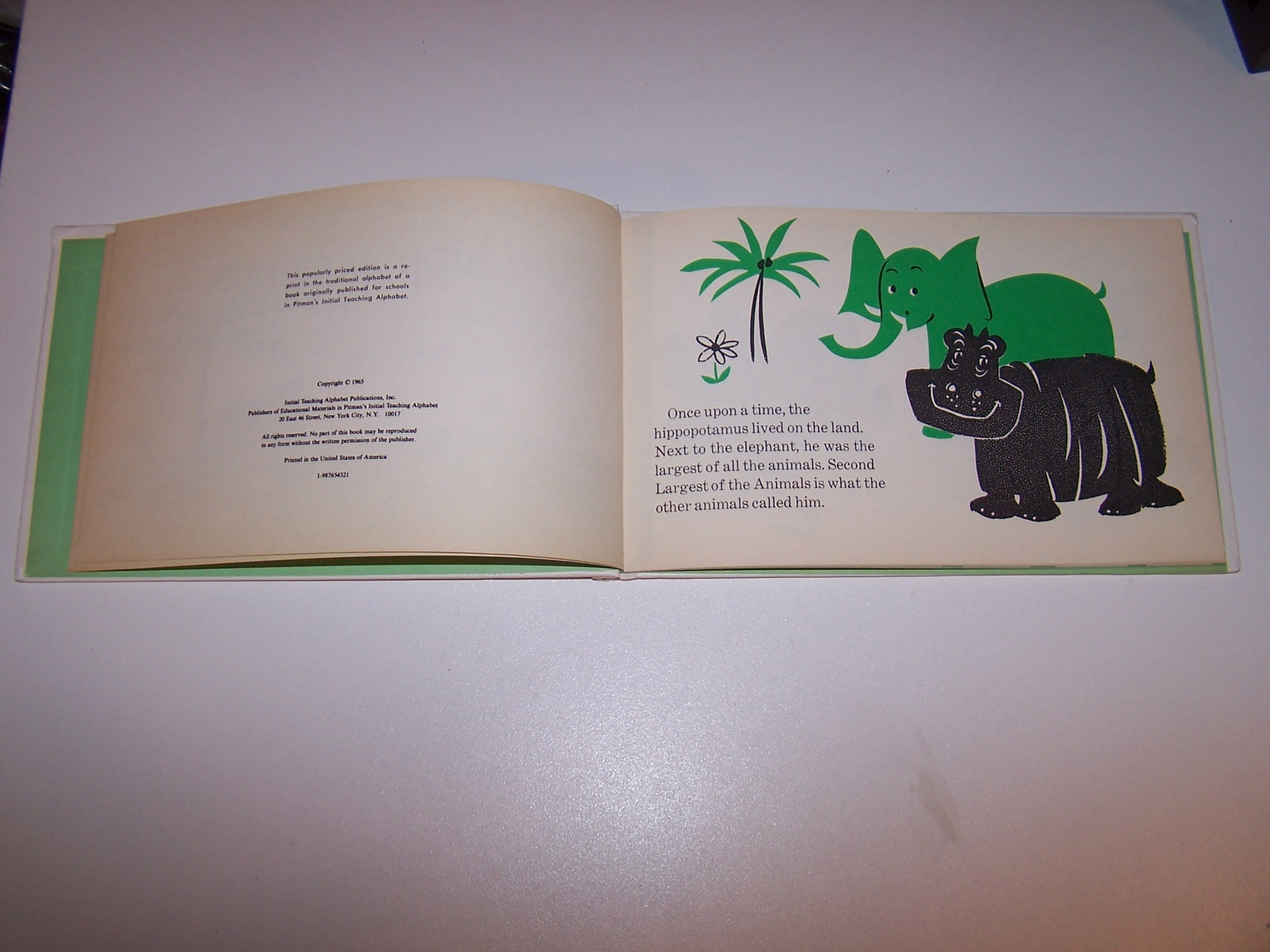 Image 1 of The Hippopotamus, Ready to Read Book, Wonder Books, 1965