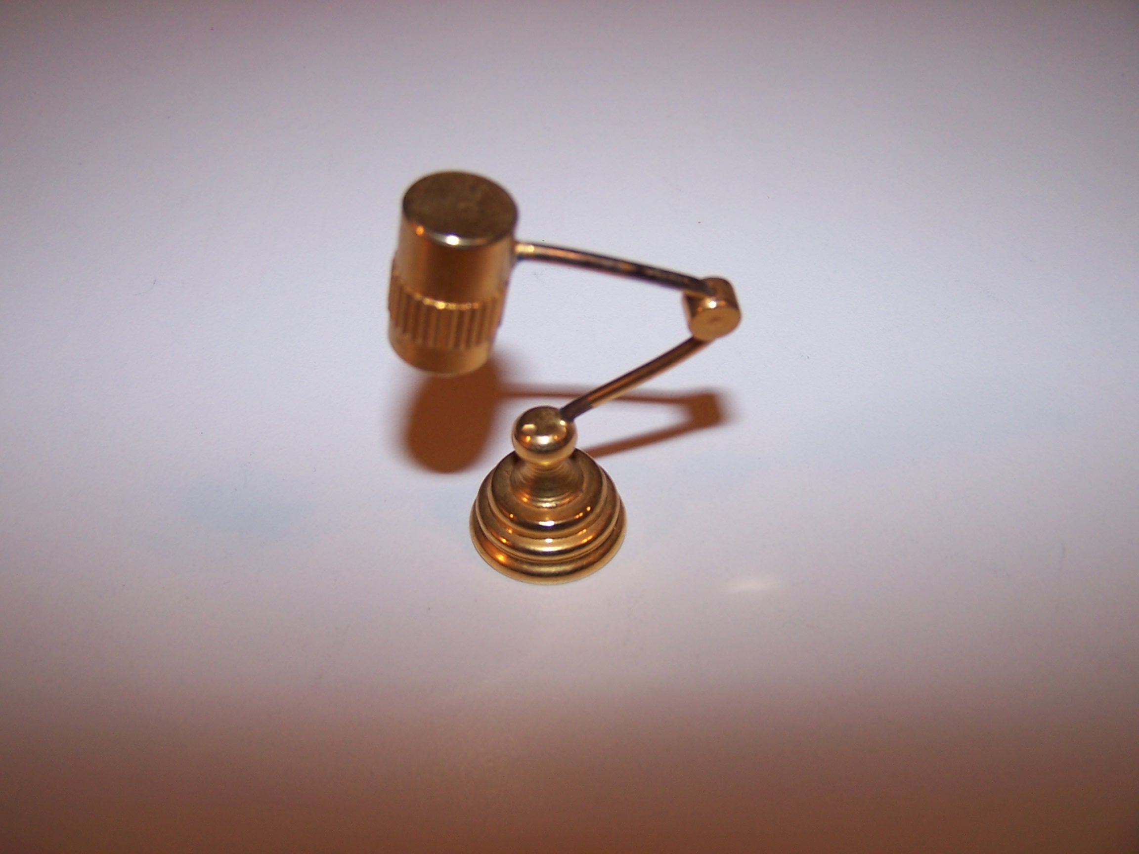 Dollhouse Brass Mod Desk Lamp, Miniature