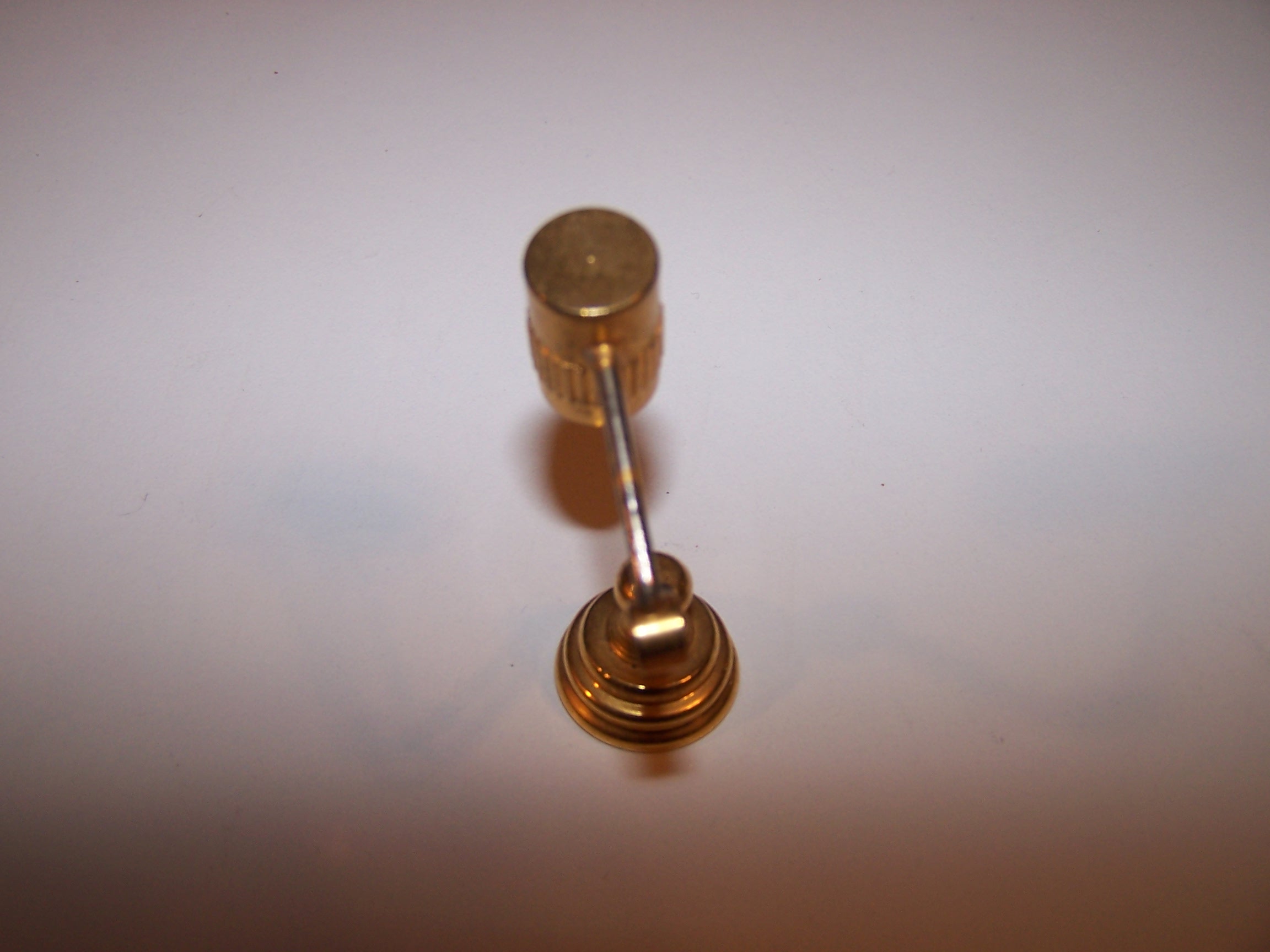 Image 1 of Dollhouse Brass Mod Desk Lamp, Miniature