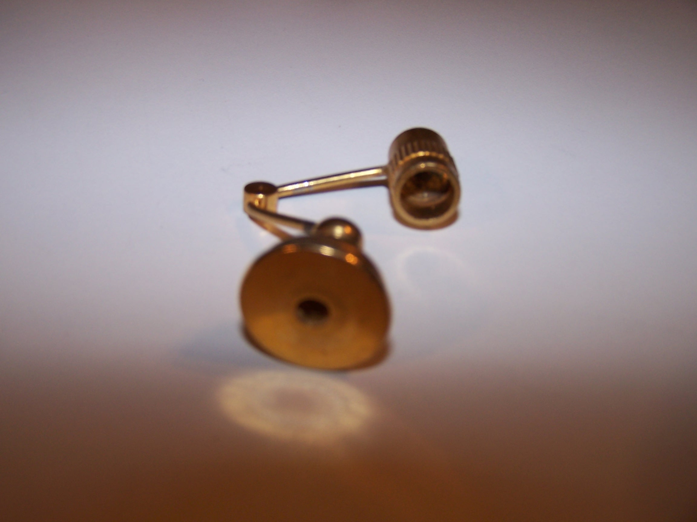 Image 4 of Dollhouse Brass Mod Desk Lamp, Miniature