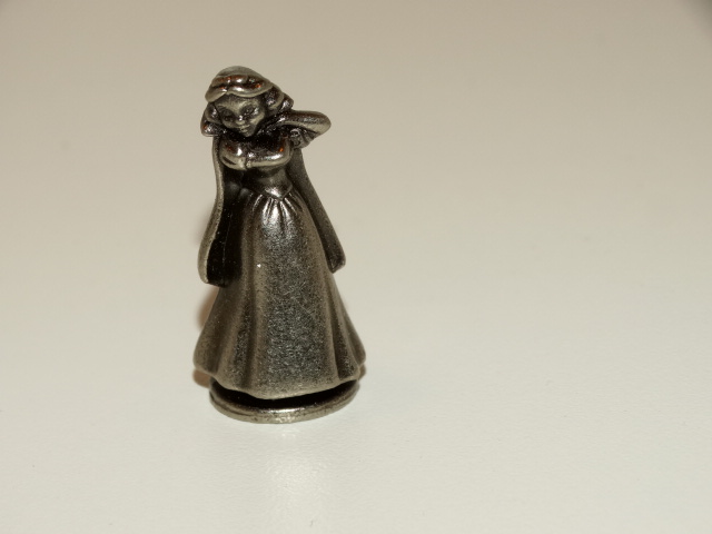 Snow White Pewter Game Piece