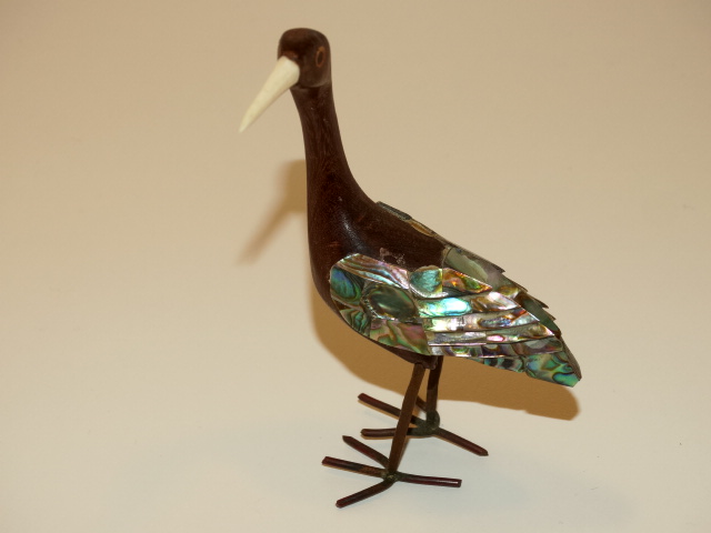 Abalone Bird Figurine