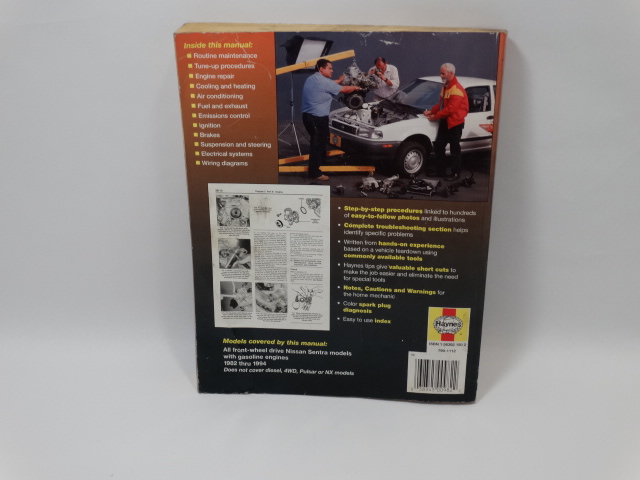 Image 5 of Haynes Nissan Sentra 1982 to 94 Repair Manual