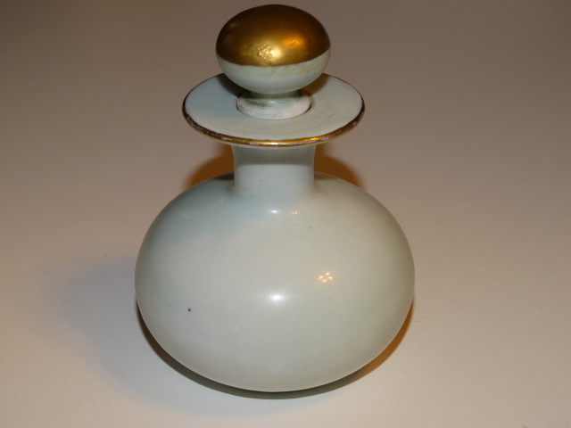 Image 2 of Perfume Bottle w Orange Asters, Germany