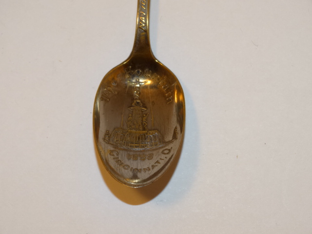 Image 1 of Union Army Souvenir Spoon, Encampment 1898 The Fountain 