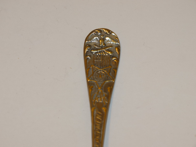 Image 2 of Union Army Souvenir Spoon, Encampment 1898 The Fountain 