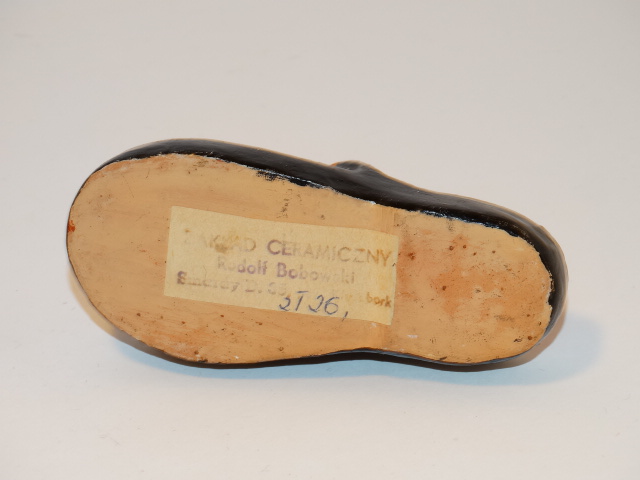 Image 4 of Miniature Shoe, Polish, Bobowski Zaklad Ceramiczny