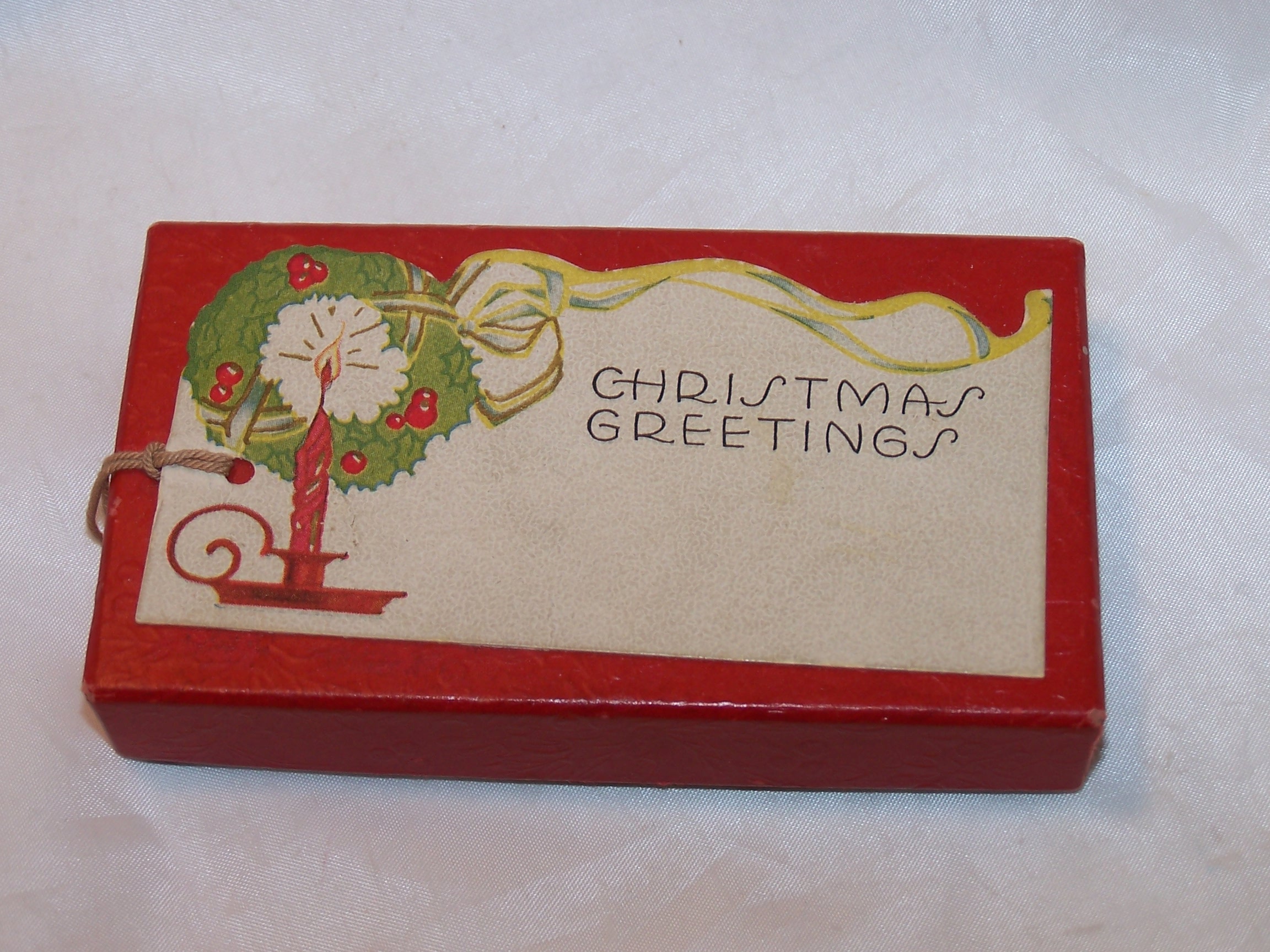 Gift Tag Box, Vintage