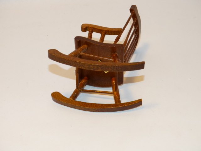 Image 4 of Dollhouse Rocking Chair, Rug, Fireplace Tools