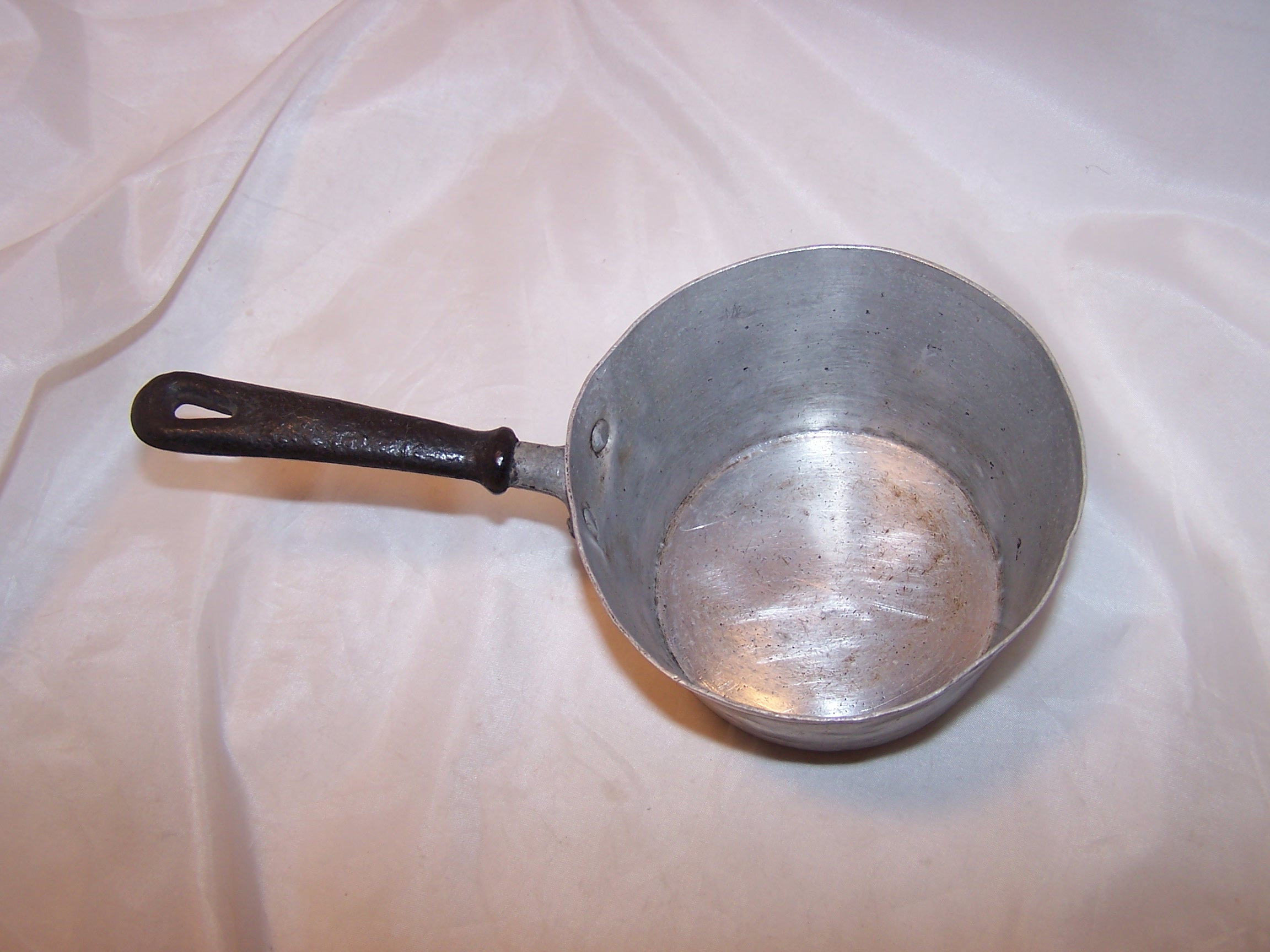 Toy Cook Pot, Aluminum, Vintage Childs Toy