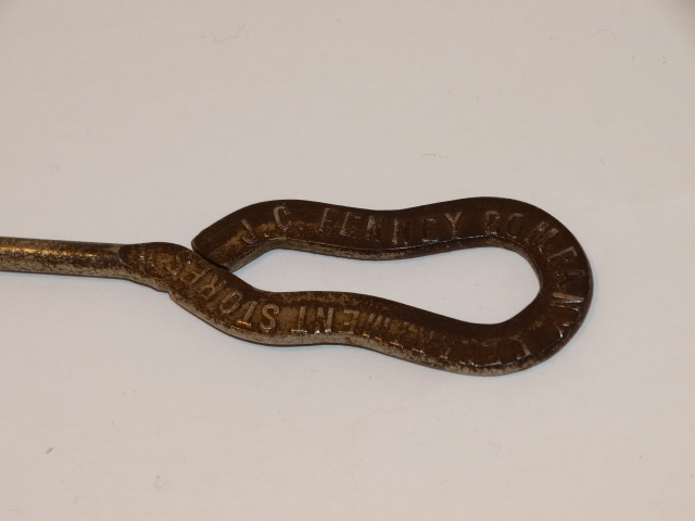 Image 3 of Button Hook, JC Penney, Metal, Antique