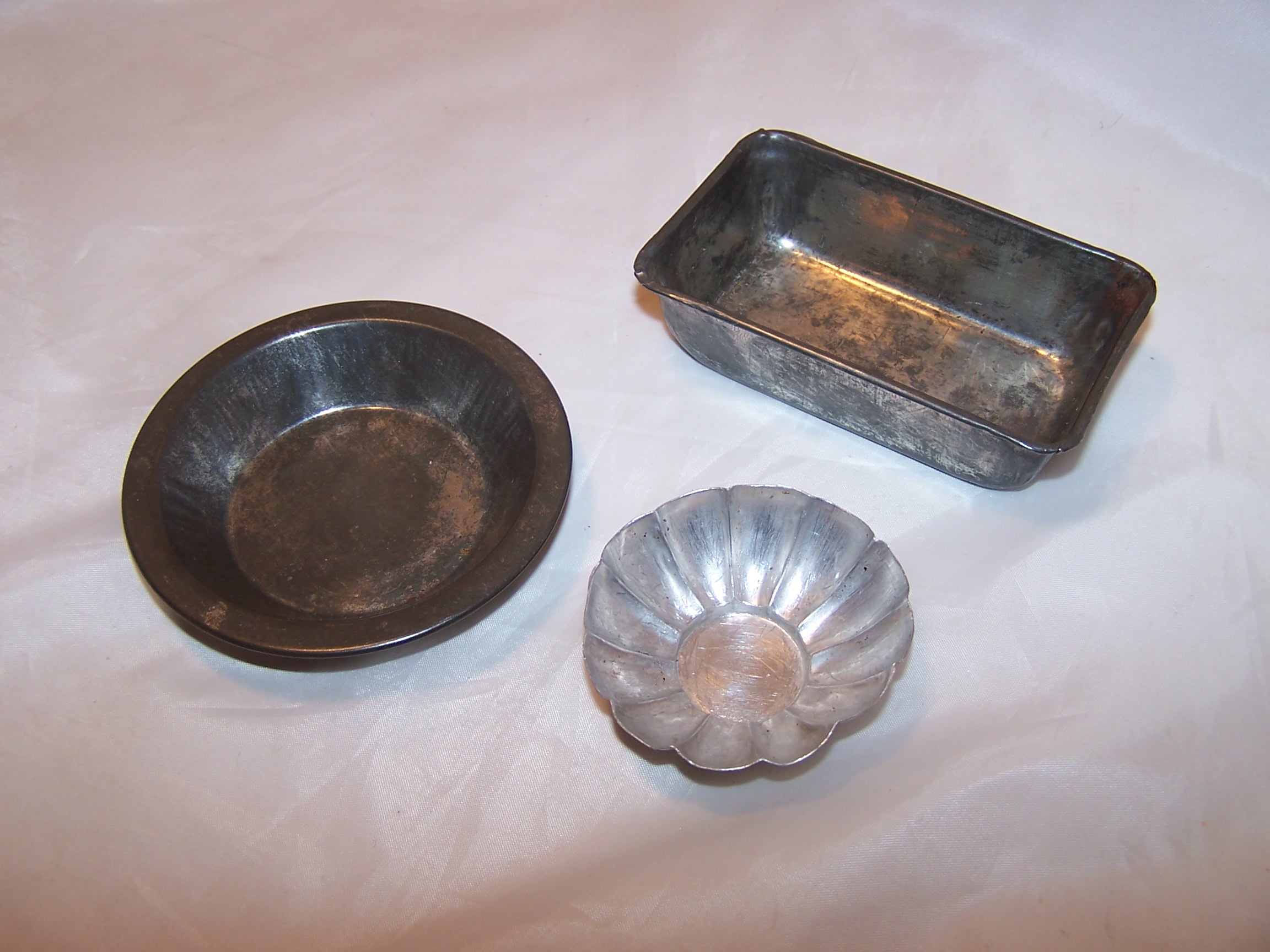 Toy Baking Pan, Pie Pan, Mold Childs Cookware, Aluminum