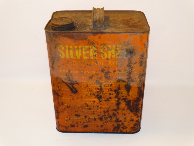 Image 2 of Oil Can Silver Shell, Red Yellow Farm Fresh