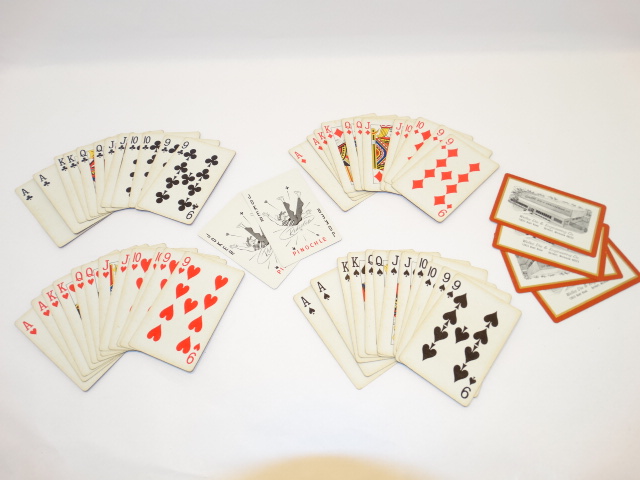 Playing Cards Pinochle Deck, Complete, Welles Die and Engineering