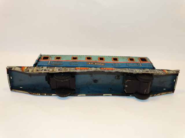 Image 4 of Trolley Train Car Friction Engine Motor, Tin 