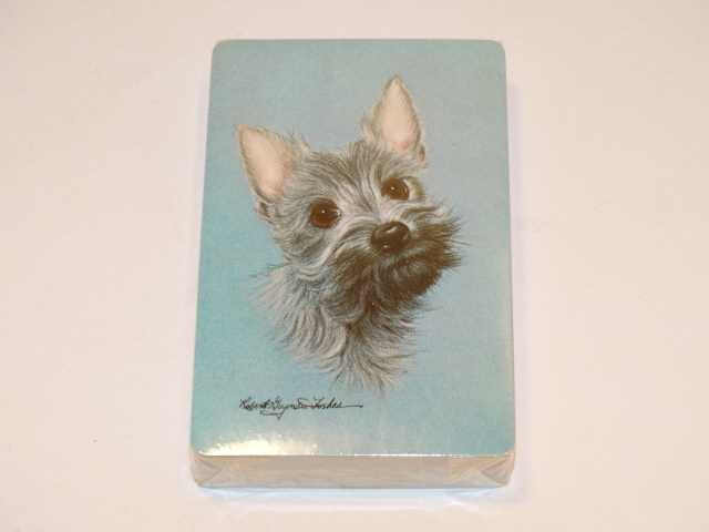 Image 1 of  Playing Cards Dogs, Double Deck Vntg New, Orig Box