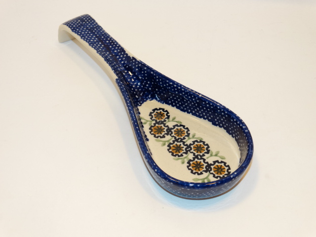 Spoon Rest, Flowers Ceramic, Polish Poland