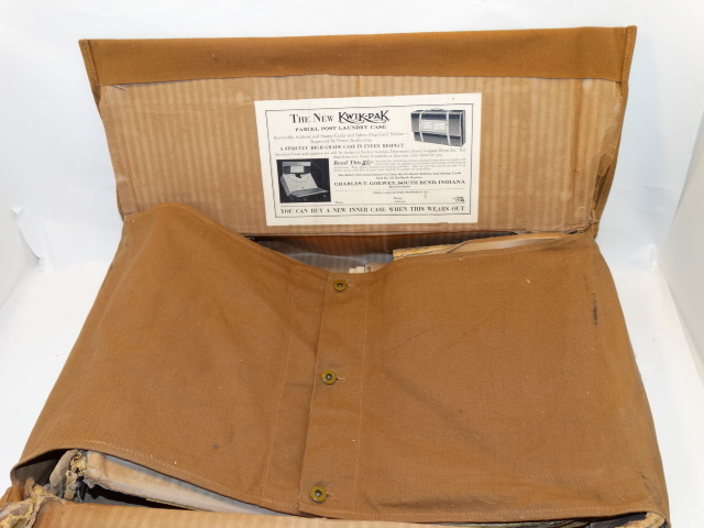 Image 1 of Kwik Pak Parcel Post Laundry Case Mailbag, 1935 Original 