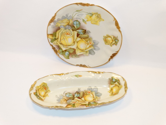 Prov SXE ES Germany Two Bowl Serving Set, Yellow Roses 