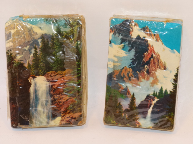 '.Mountain Scene Playing Cards.'