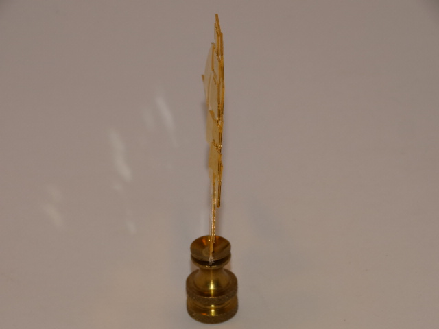 Image 3 of Sailing Ship Lamp Finial, Goldtone