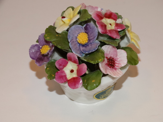 Crown Staffordshire June Flower Bouquet in Bowl, England