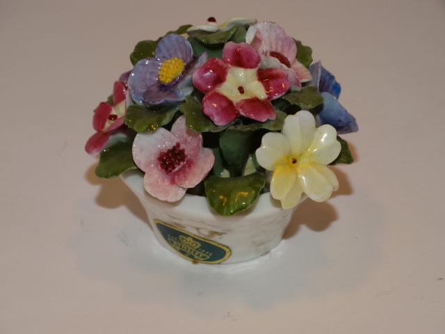 Image 2 of Aynsley Flower Bouquet in Bowl, England